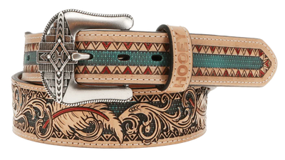 Hooey Women's Original Aztec Leather Western Belt