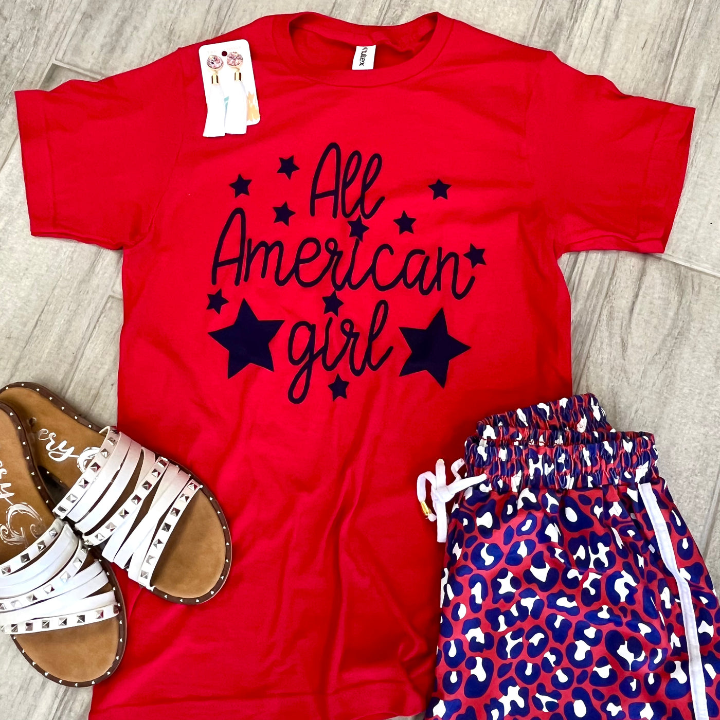 Red All American Girl Tee